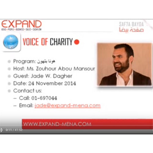 JADE W. DAGHER INTERVIEW ON VOICE OF CHARITY-NOVEMBER 24, 2014